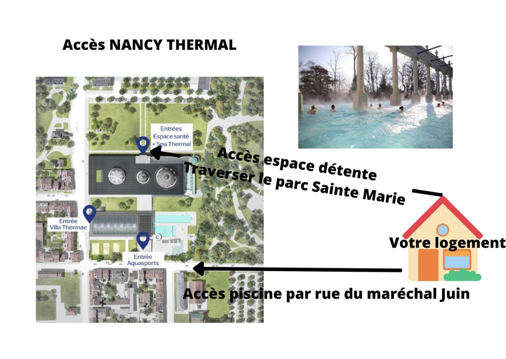 Nancy Thermal A 2 Min -Le 1909- 8 Pers- Parking Chez Julie Ngoại thất bức ảnh